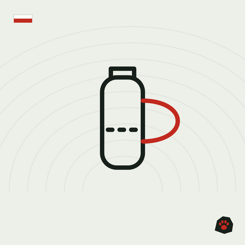 Gourde-gamelle 500 ml Pataroc, illustration